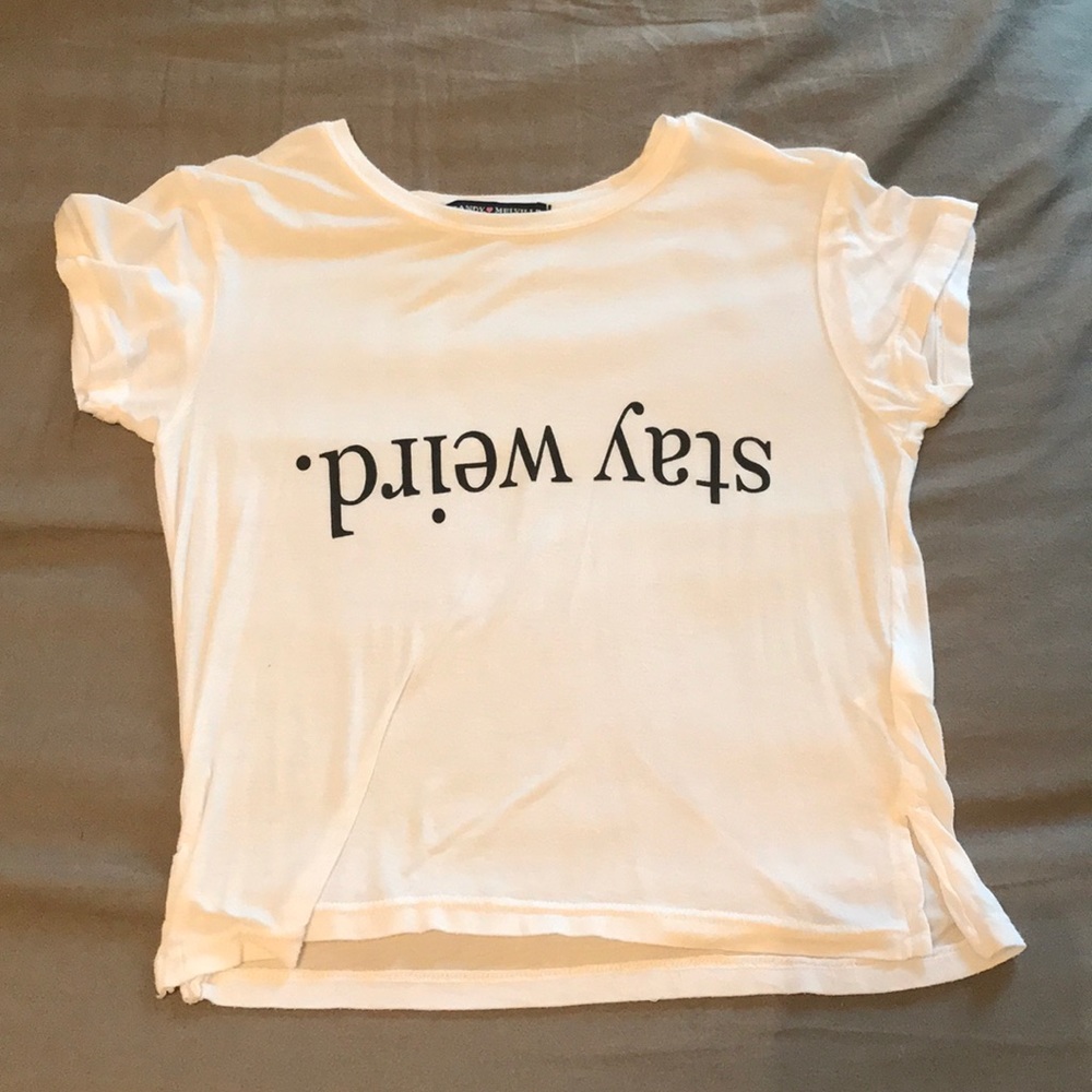 NWOT Brandy Melville Crop OS